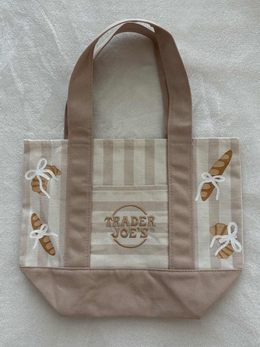 Trader Joe’s Beige Canvas Tote - Custom Hand Painted